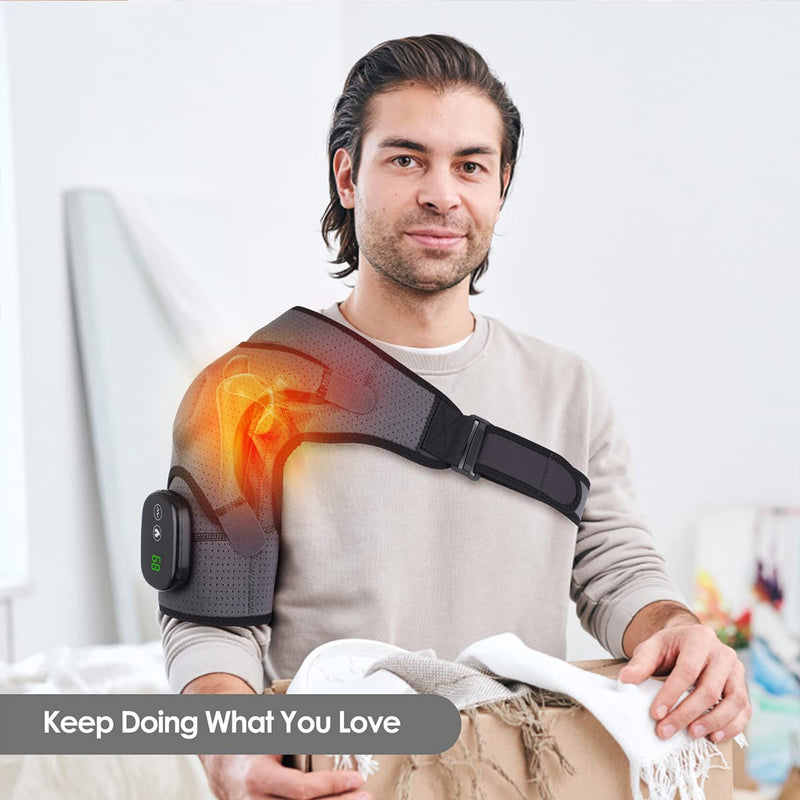 Heated Massaging Shoulder Brace