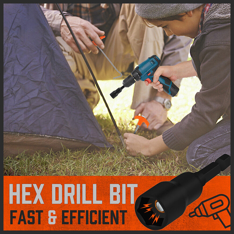 Heavy Duty Screw-In Tent Pegs